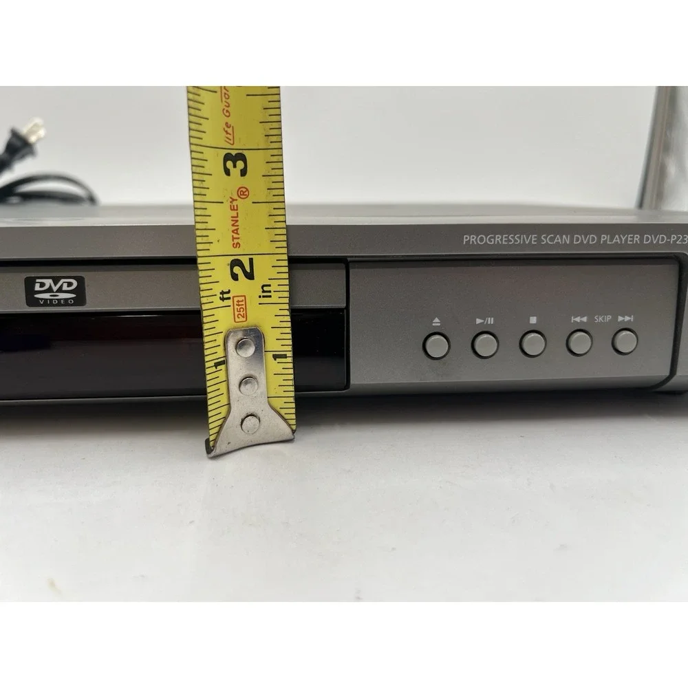 Samsung DVD-P231 DVD Player Tested Working w/ Extra Long RCA AV Cable